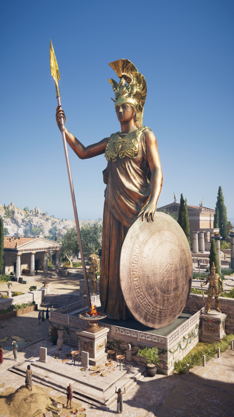 Bronze Statue Of Athena Metal Art Statue Outdoor Metal Decor