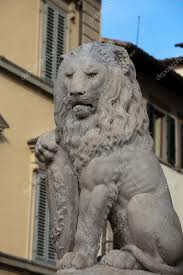 Lion statue stone