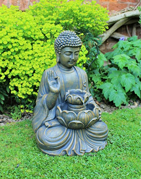 Outdoor Buddha Fountain - metal decor|garden art sculpture