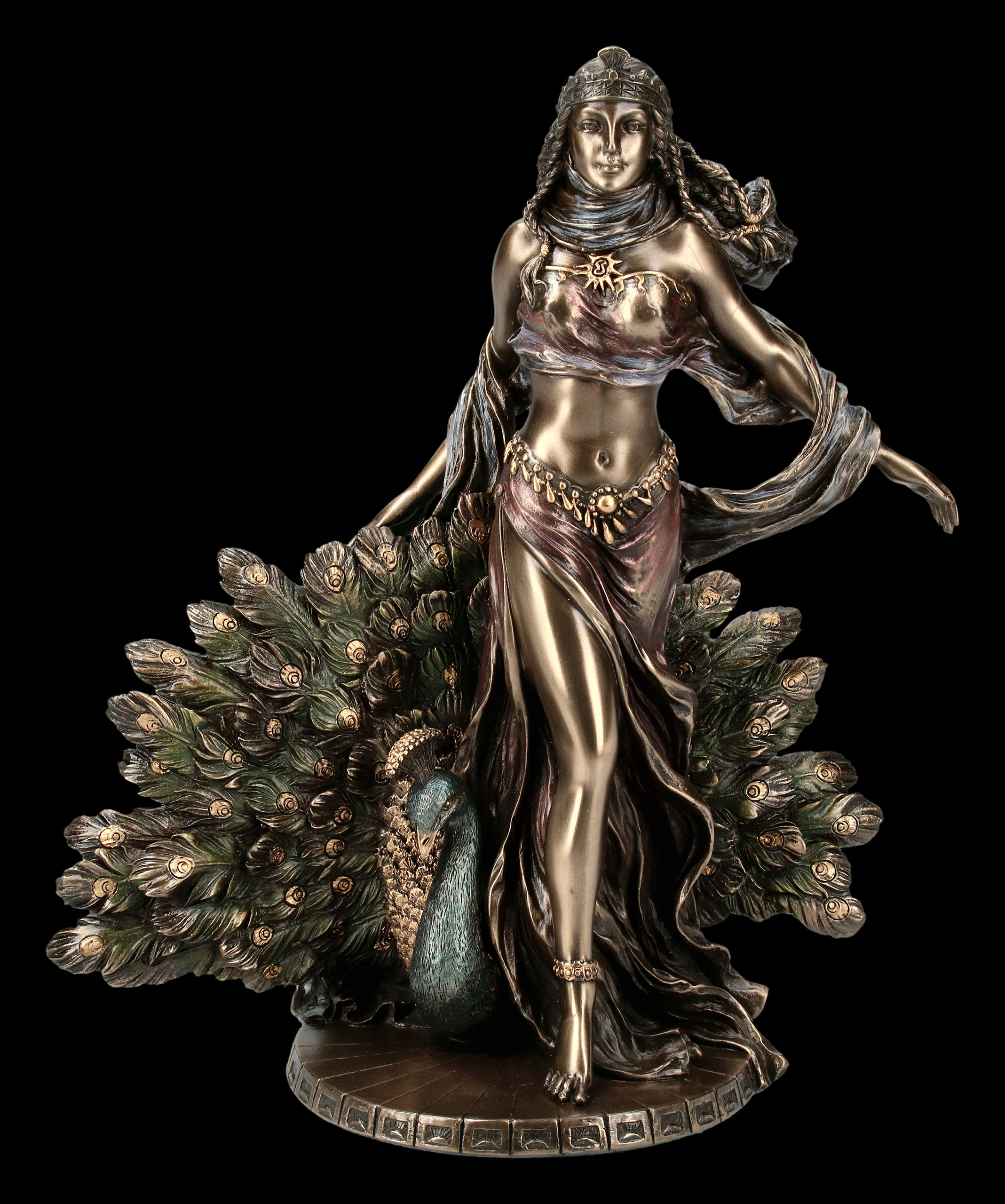 Ancient Beautiful Famous Greek Bronze Hera Figure