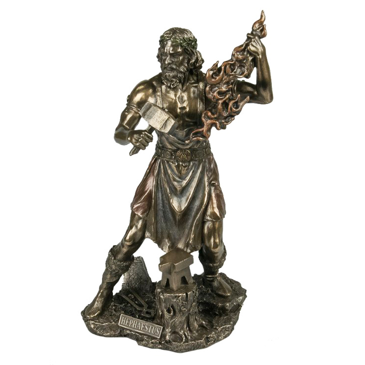Greek God Bronze Statue Hephaestus