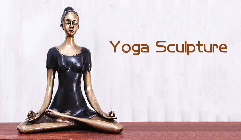 Yoga pose sculptures - Yoga art pose pause and make life better